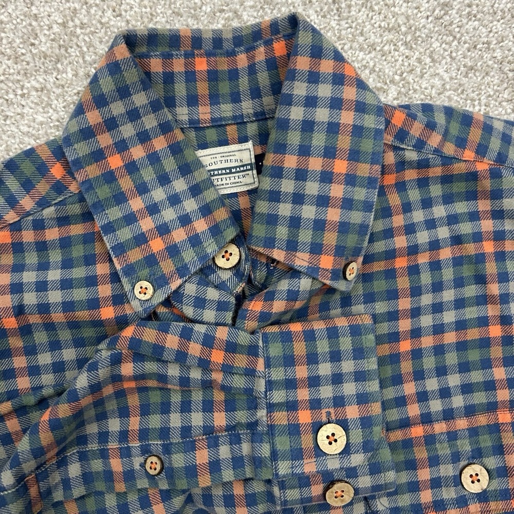 Southern Marsh Men's Size Small Long Sleeve Button Front Flannel Shirt